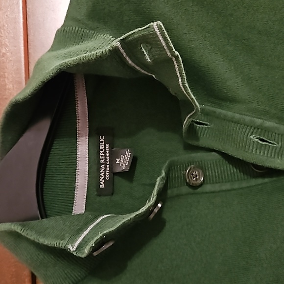 Green Banana Republic Sweater medium. Cotton cashmere blend - Picture 2 of 6